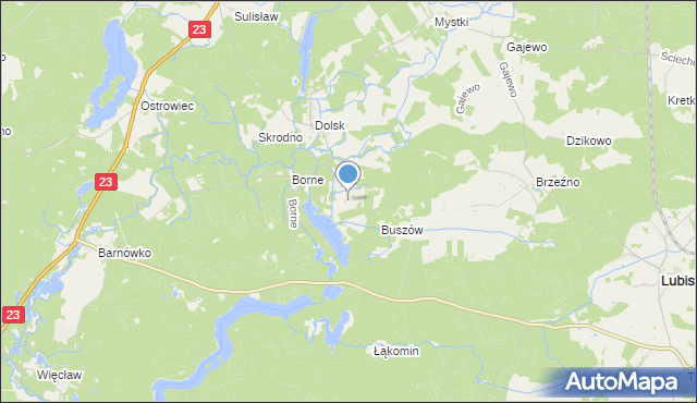 mapa Kolonia Śniegoszewo, Kolonia Śniegoszewo na mapie Targeo